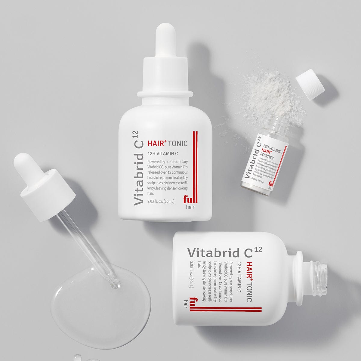 12 H Vitamin C HAIR+ Set: Anti-Aging & Face Brightening | Vitabrid
